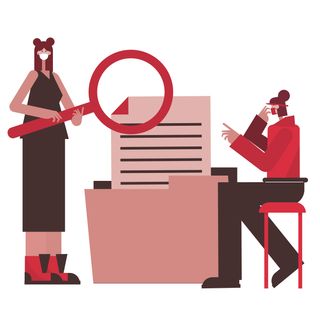 research investigation file folder detective