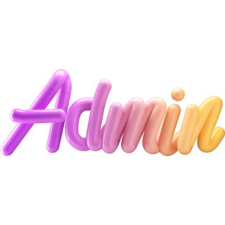 admin 3d lettering