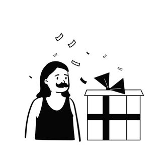 surprise gift delivery package box