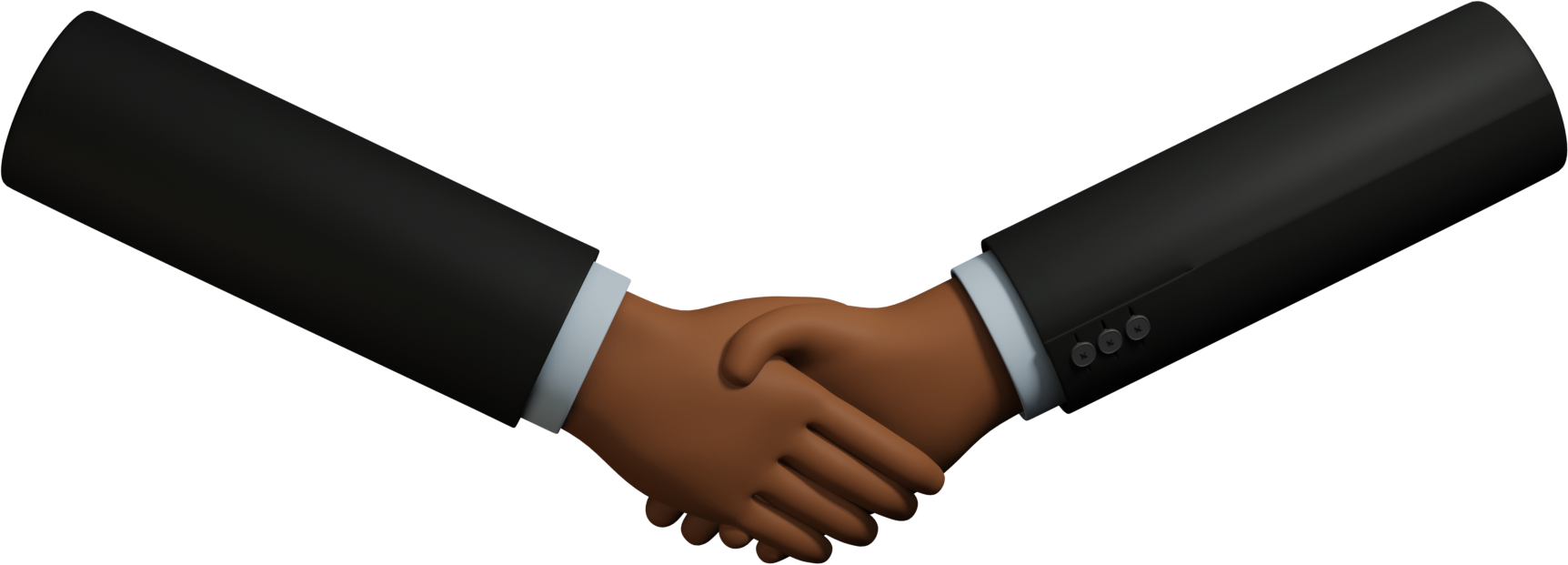 hand brown jacket sign handshake