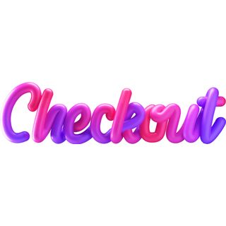 3d lettering checkout