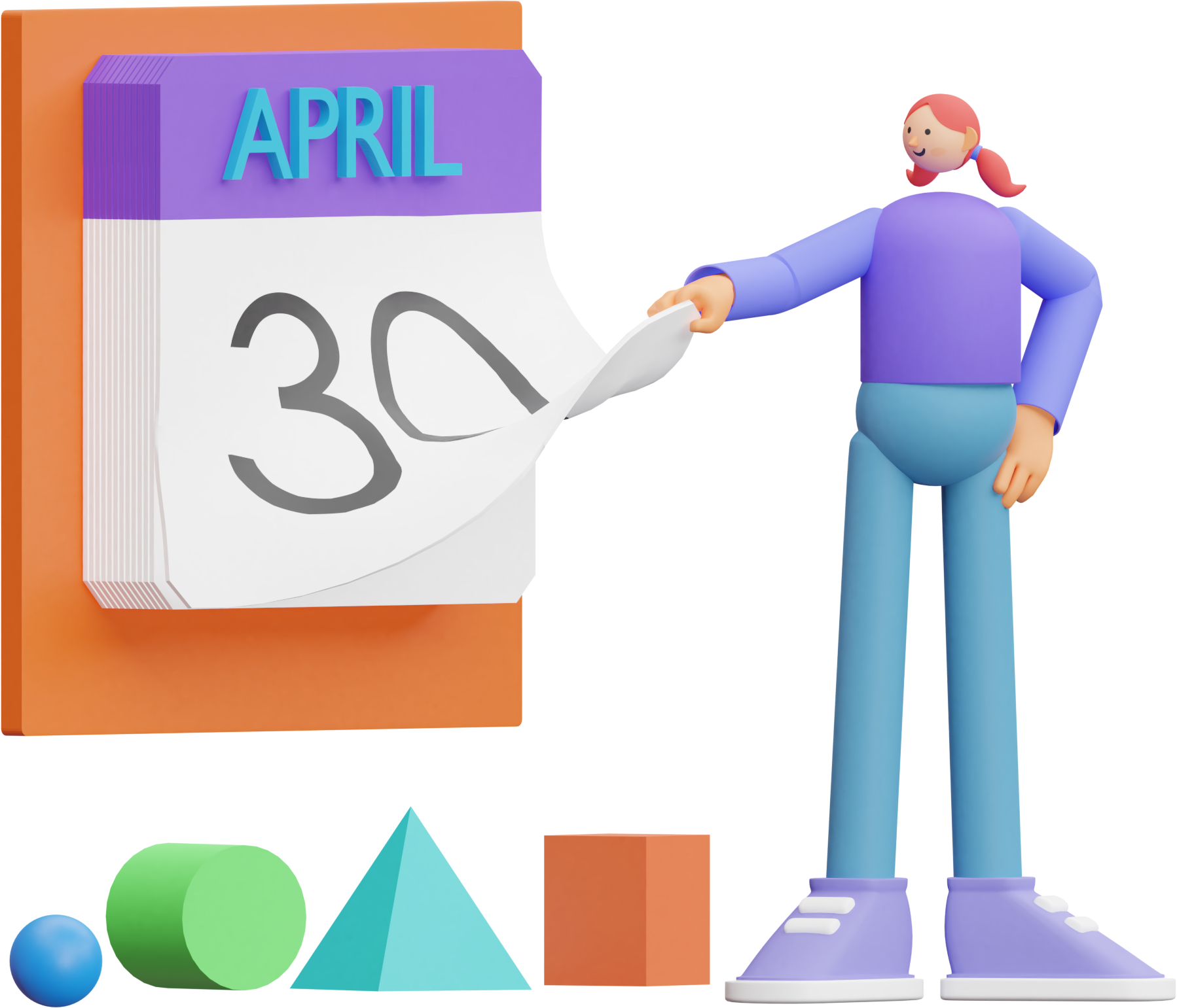 3d illustration engagement day to day regularly