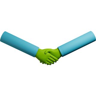 hand green sign gesture handshake