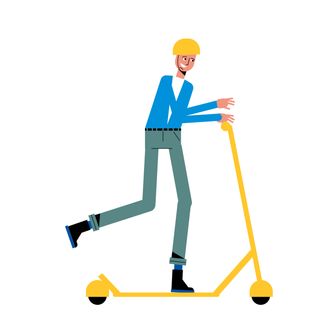 skate sport man trip electric skateboard