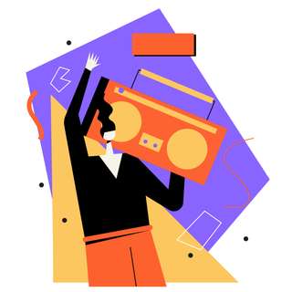radio sound music party stereo