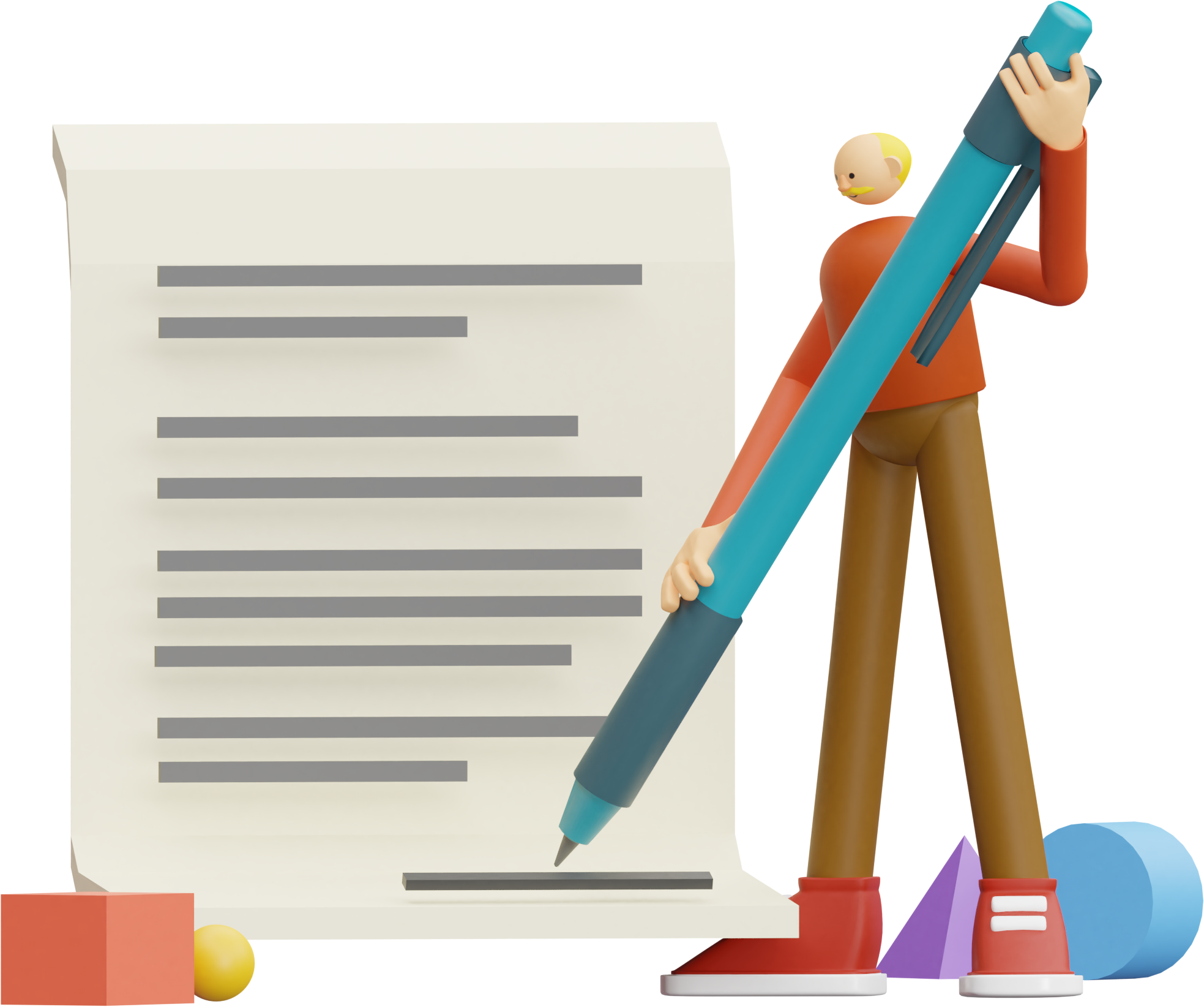 3d illustration gadget commitment signalize