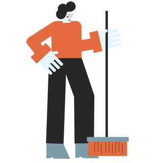 broom sweep cleanliness