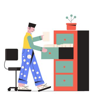 folder archive documents furniture library