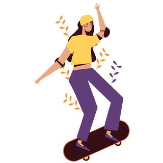 woman sport skate skater hobby