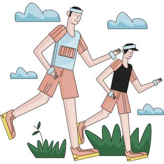 jogging race challenge run trial