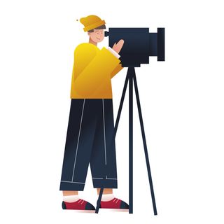 cameraman cinema movie artist man