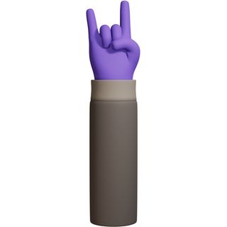purple hand jumper sign rock music