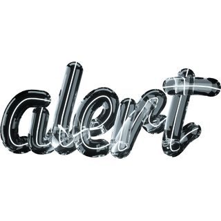 alert lettering 3d