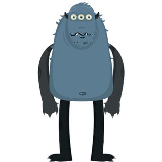 monster freak eyes giant cartoon