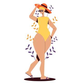 curvy woman swimsuit bathing suit fashion
