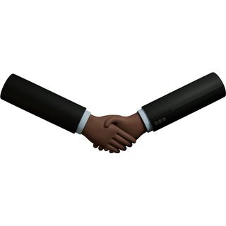 hand black brown handshake signs