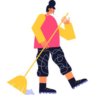 cleaning sweep dust broom