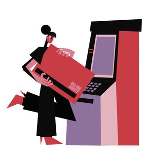 atm credit card bank cash