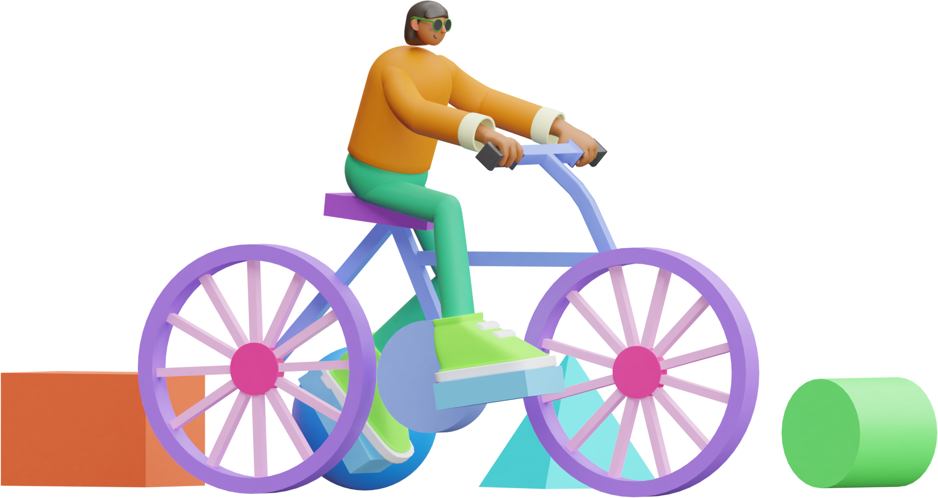3d illustration romp transport sportsman