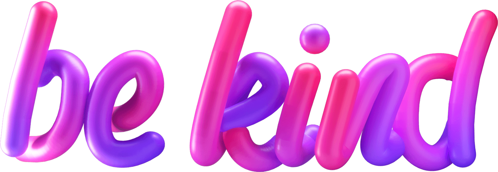 3d lettering be kind