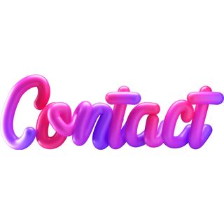 3d lettering contact