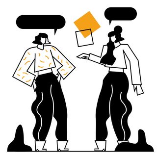 black line conversation meeting