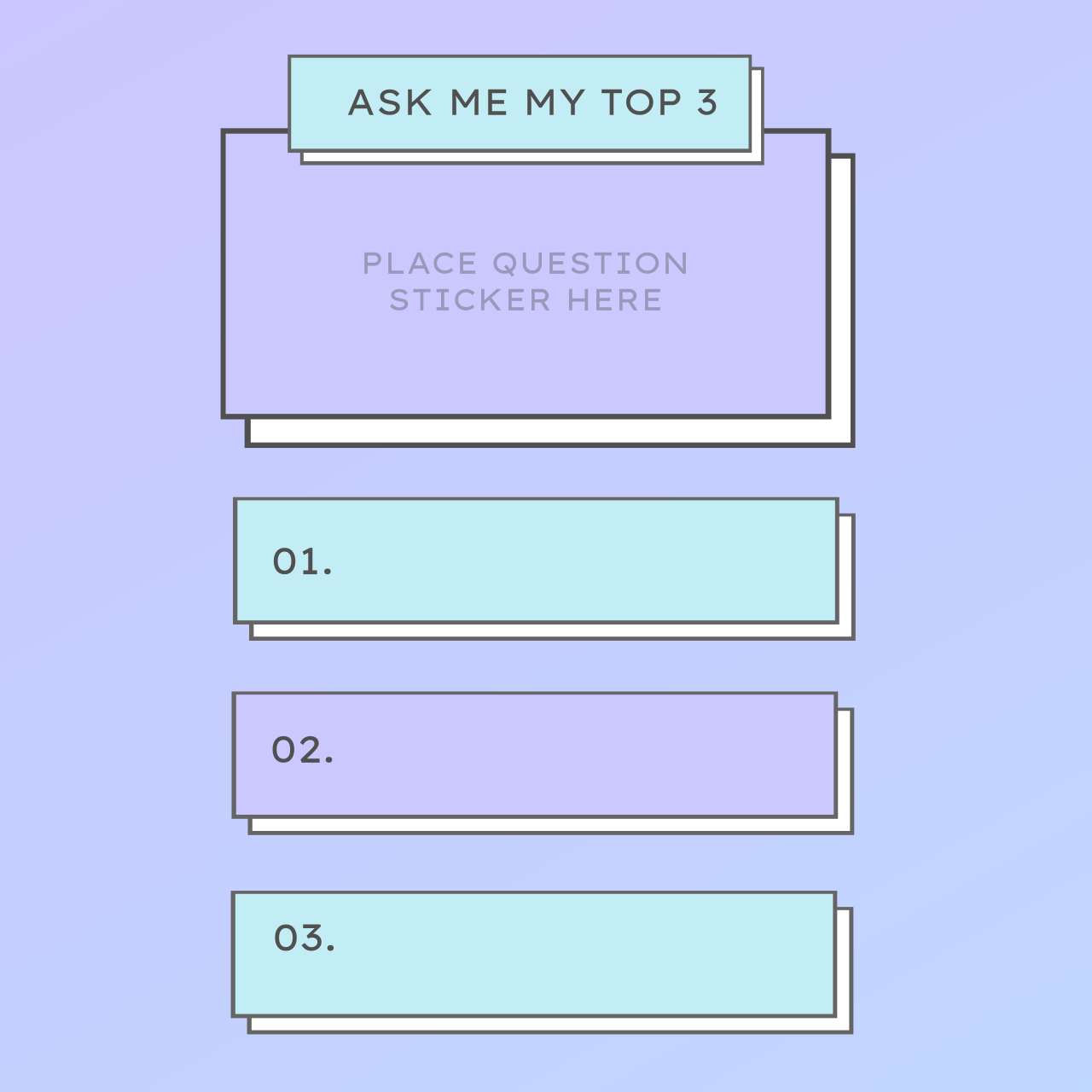 Instagram Post Question Templates Pack