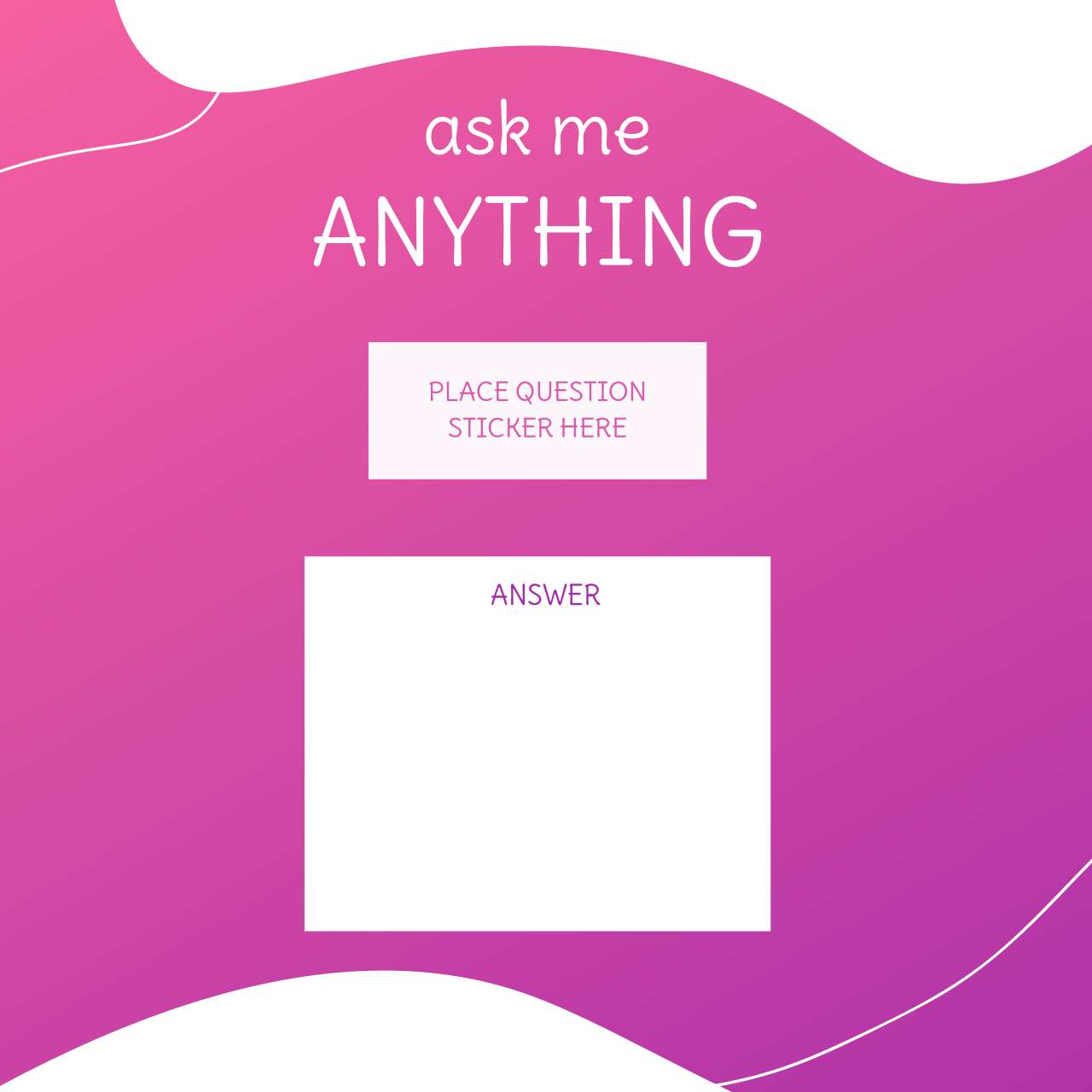 Instagram Post Question Templates Pack