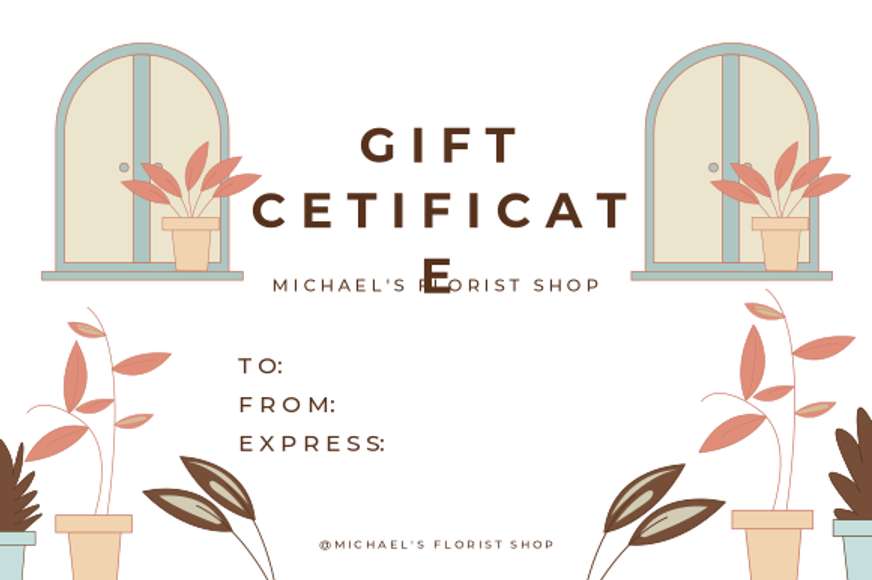 flower shop gift certificate