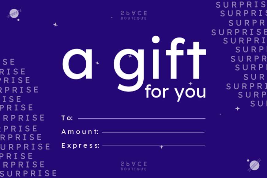 gift certificate blue galaxy