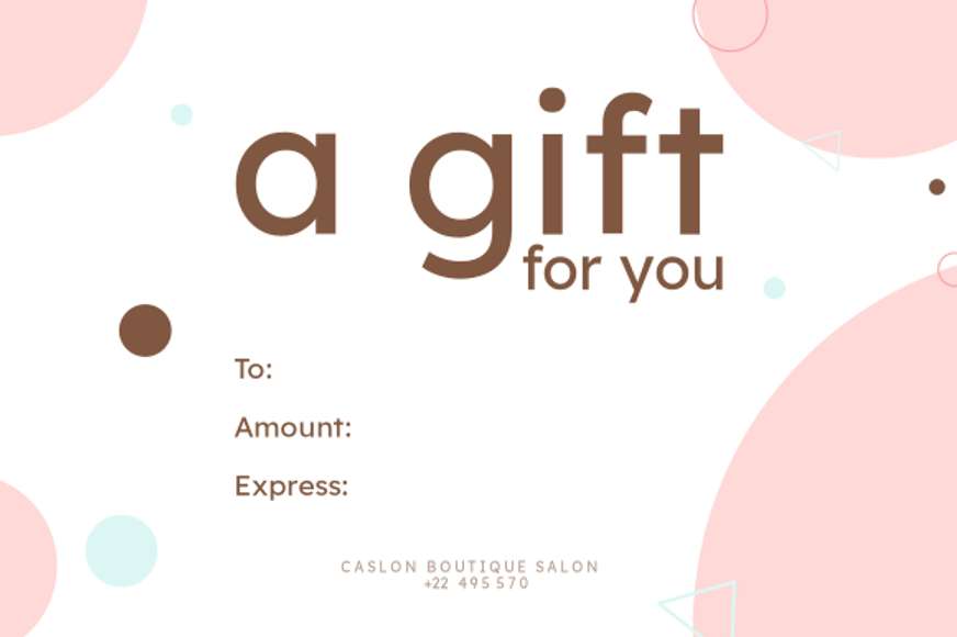 pink and brown points gift certificate