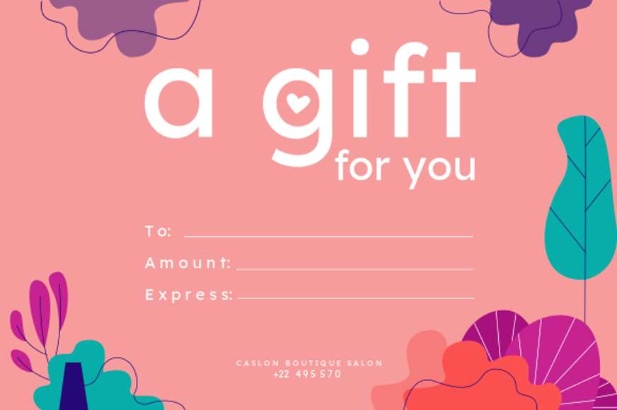 gift certificate shapes and plants