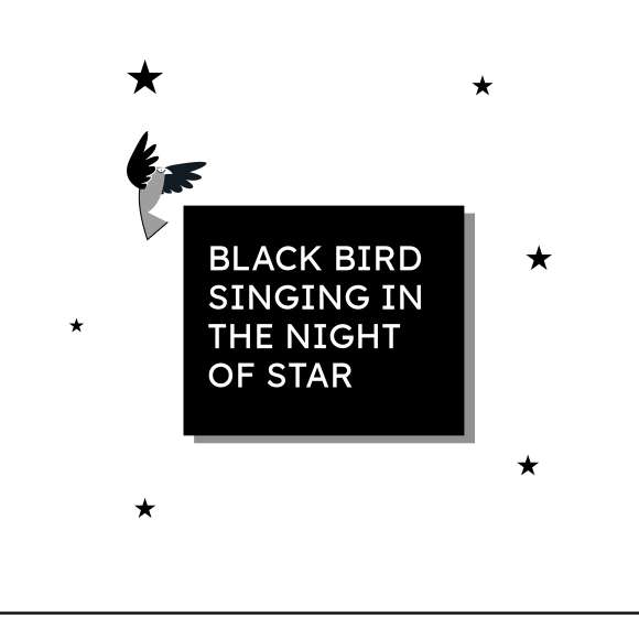 Black bird t-shirt