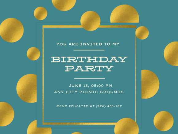 birthday invitation