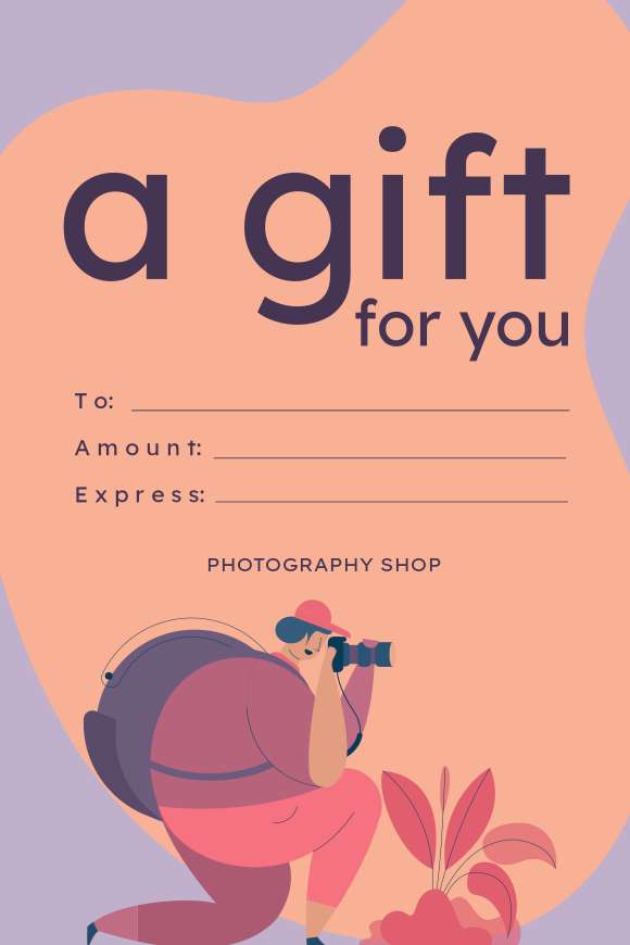 gift certificate photo store