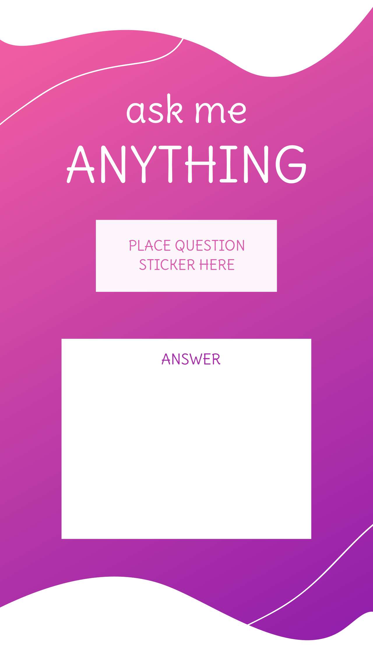 Instagram Stories Question Templates Pack